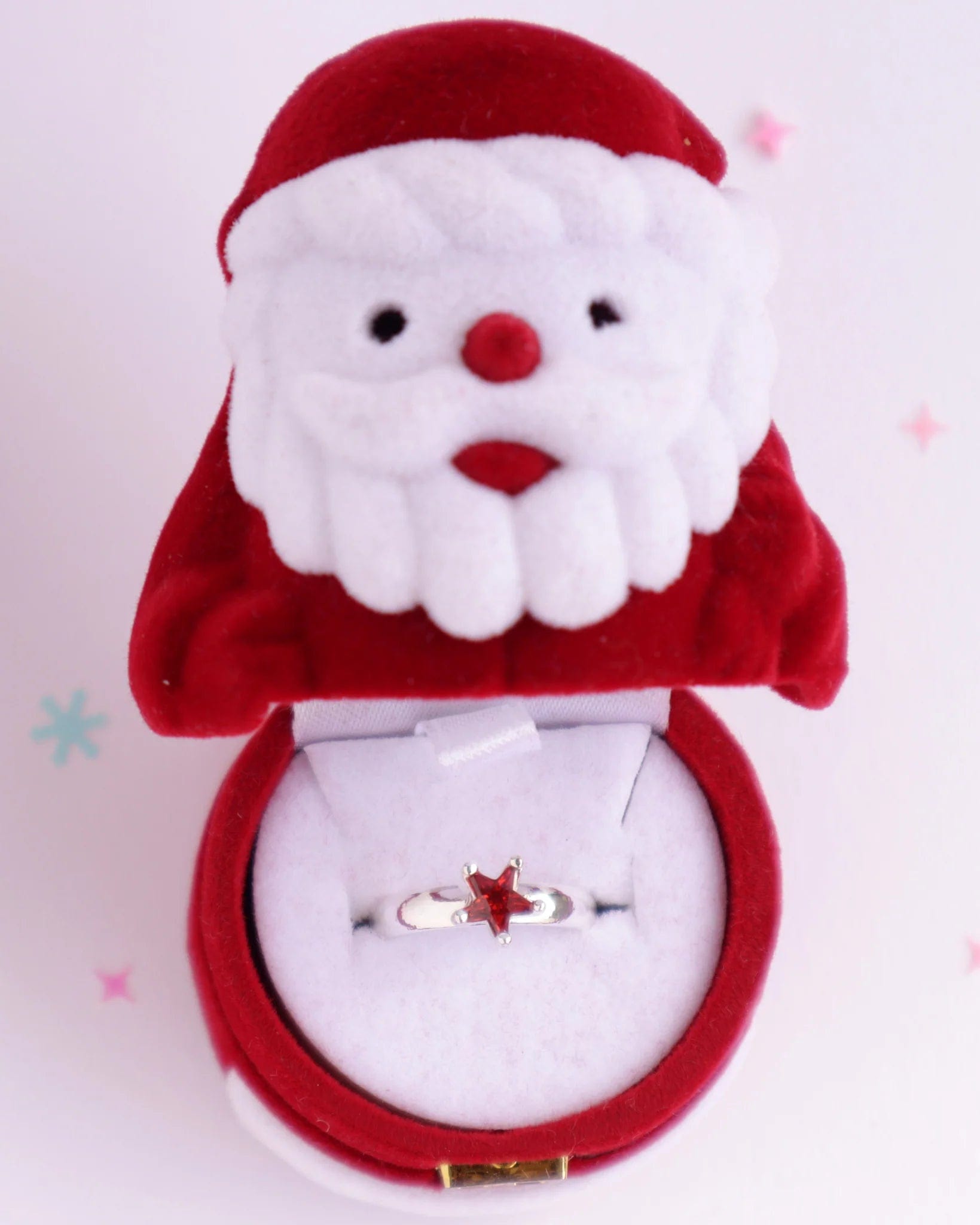 Lauren Hinkley Girls Accessory Red Starry Ring in Santa Gift Box