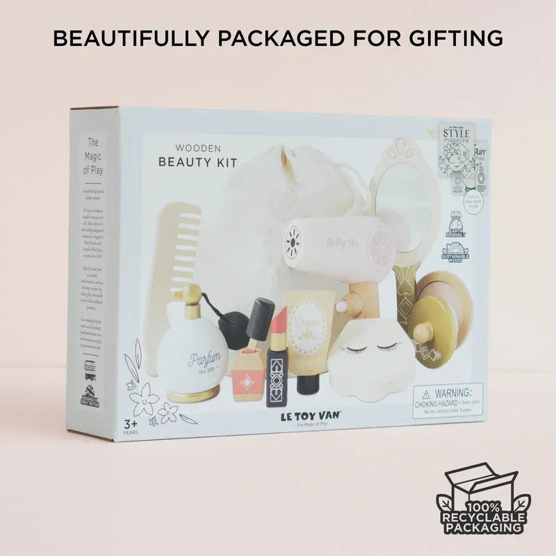 Le Toy Van Vanity Star Beauty Kit toy vanity set with mirror and accessories