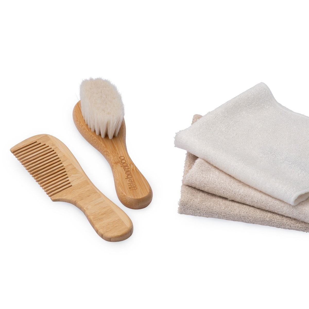Little Bamboo Accessory Hair Brush & Comb Set
