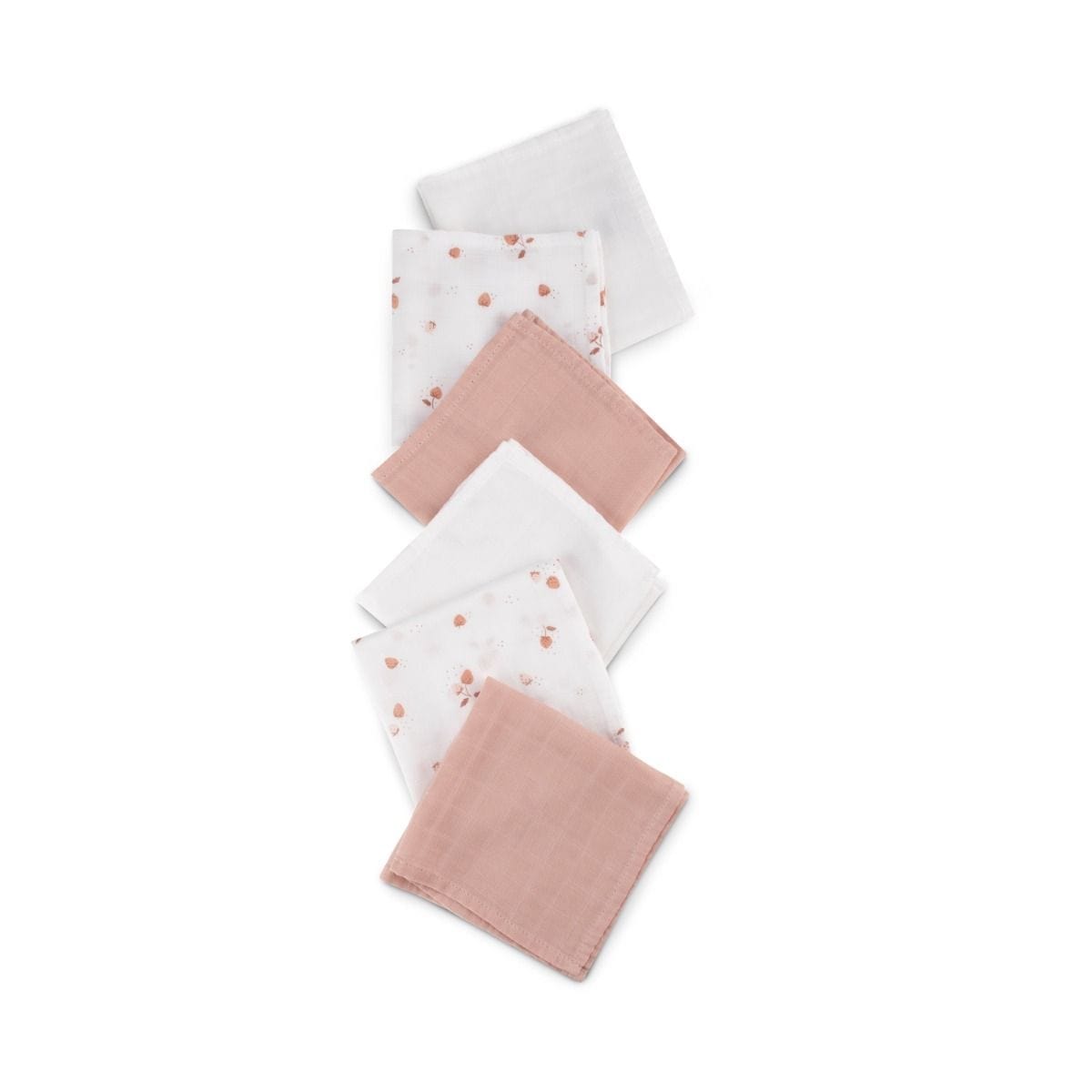 Little Bamboo Linen Bath Little Bamboo Muslin Washers 6 pack - Dusty Rose