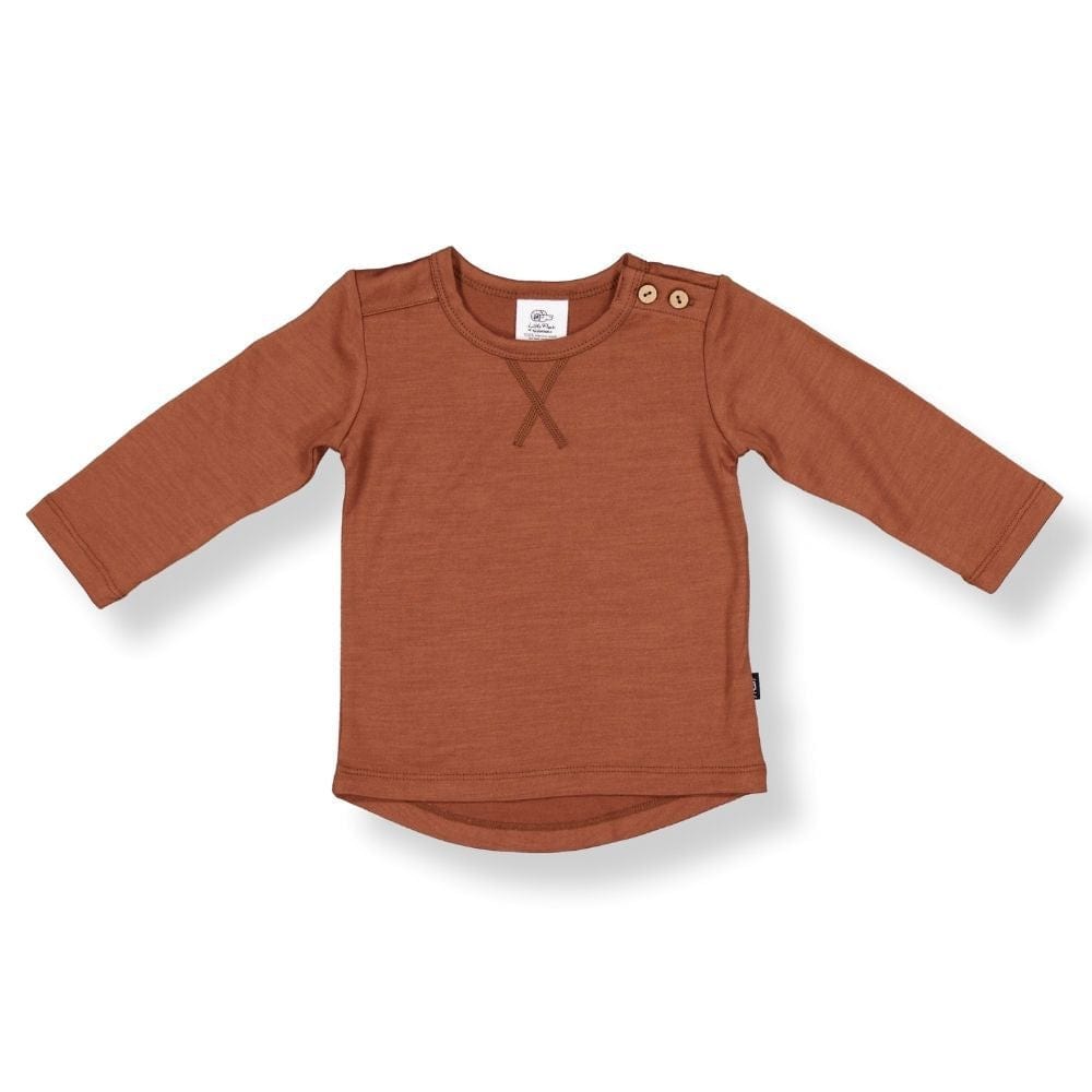 Little Flock Of Horrors Unisex Tee Wyatt Long Sleeve Tee - Clay