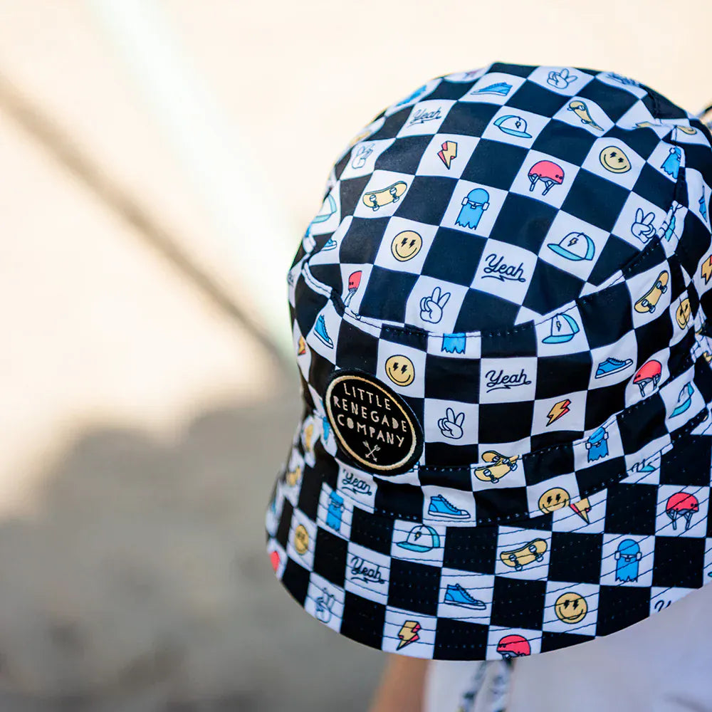 Little Renegade Company Accessories Hats Checkmate Reversible Bucket Hat