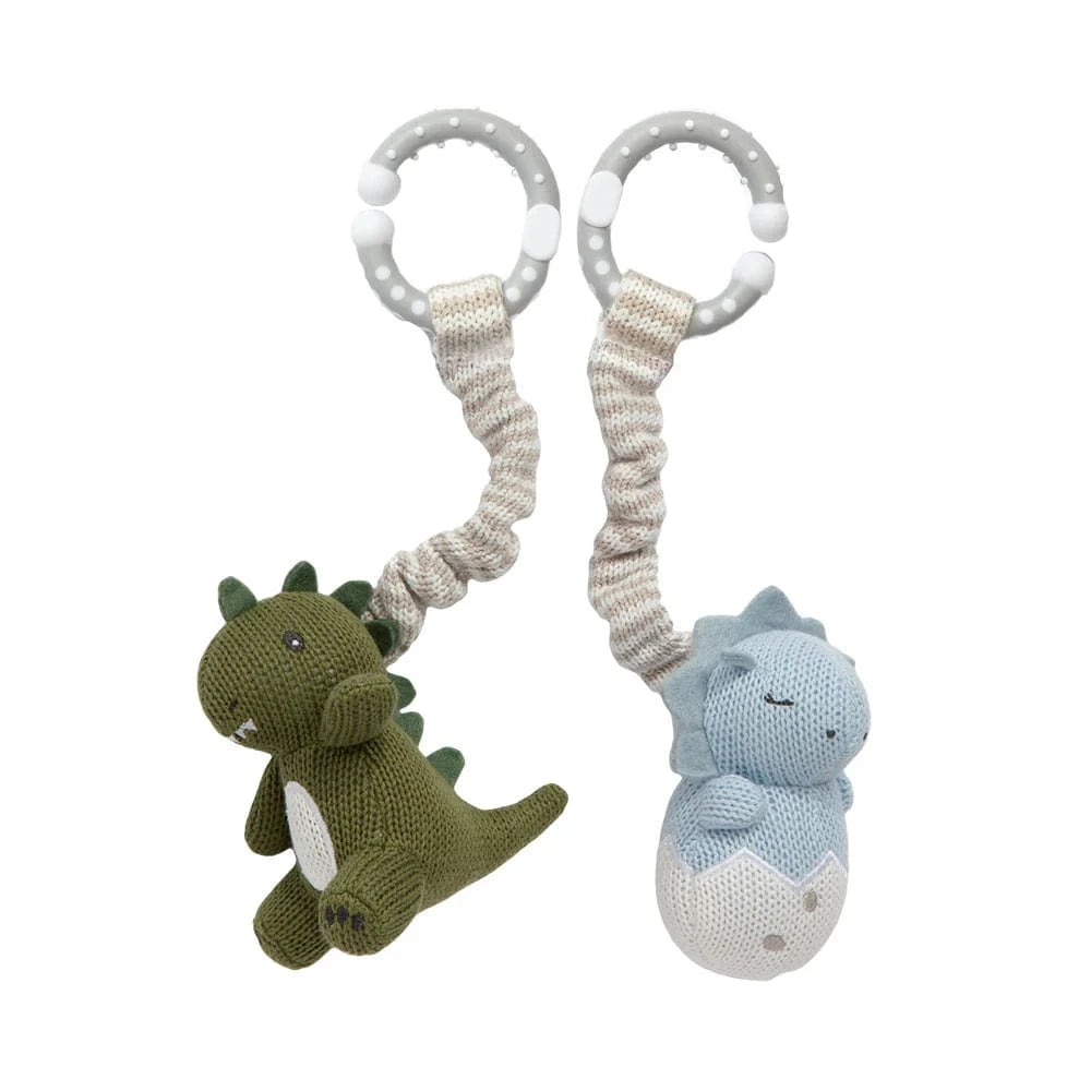 Living Textiles Baby Accessory 2pk Stroller Toys - Dinosaurs