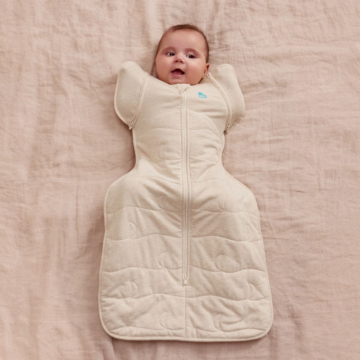 Love To Dream Linen M Swaddle Up Transition Bag 3.5 Tog - Moon Oatmeal