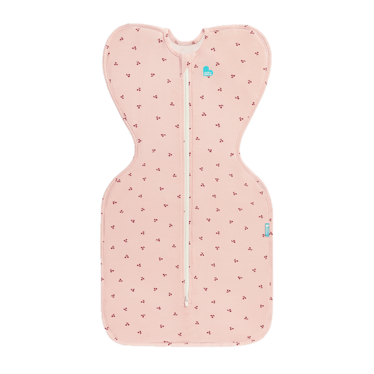 Love To Dream Linen Swaddle Up Bamboo 1.0 Tog - Cherries Blush