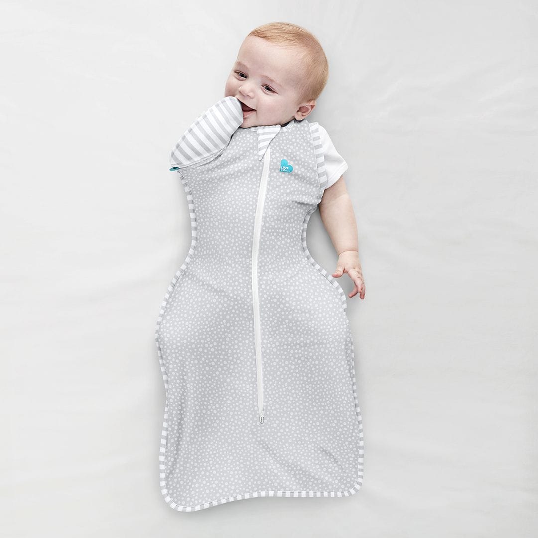 Love To Dream Linen Swaddle Up Transition Bag Bamboo 1.0 Tog - Grey Dot