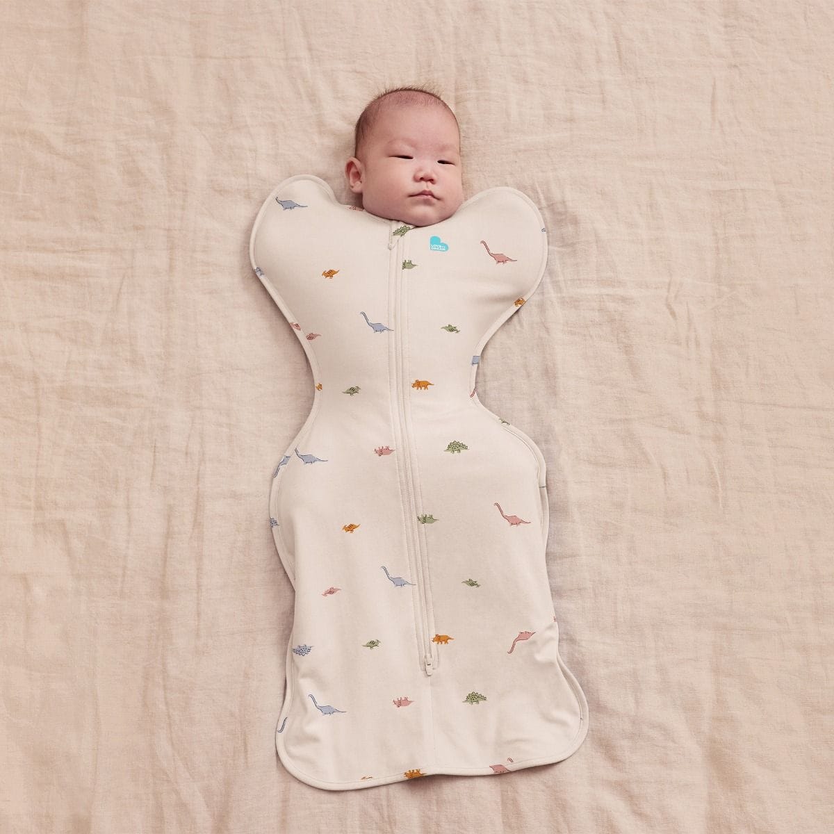 Love To Dream Unisex Sleepware NB Swaddle Up Original 1.0 Tog - Dino Snore