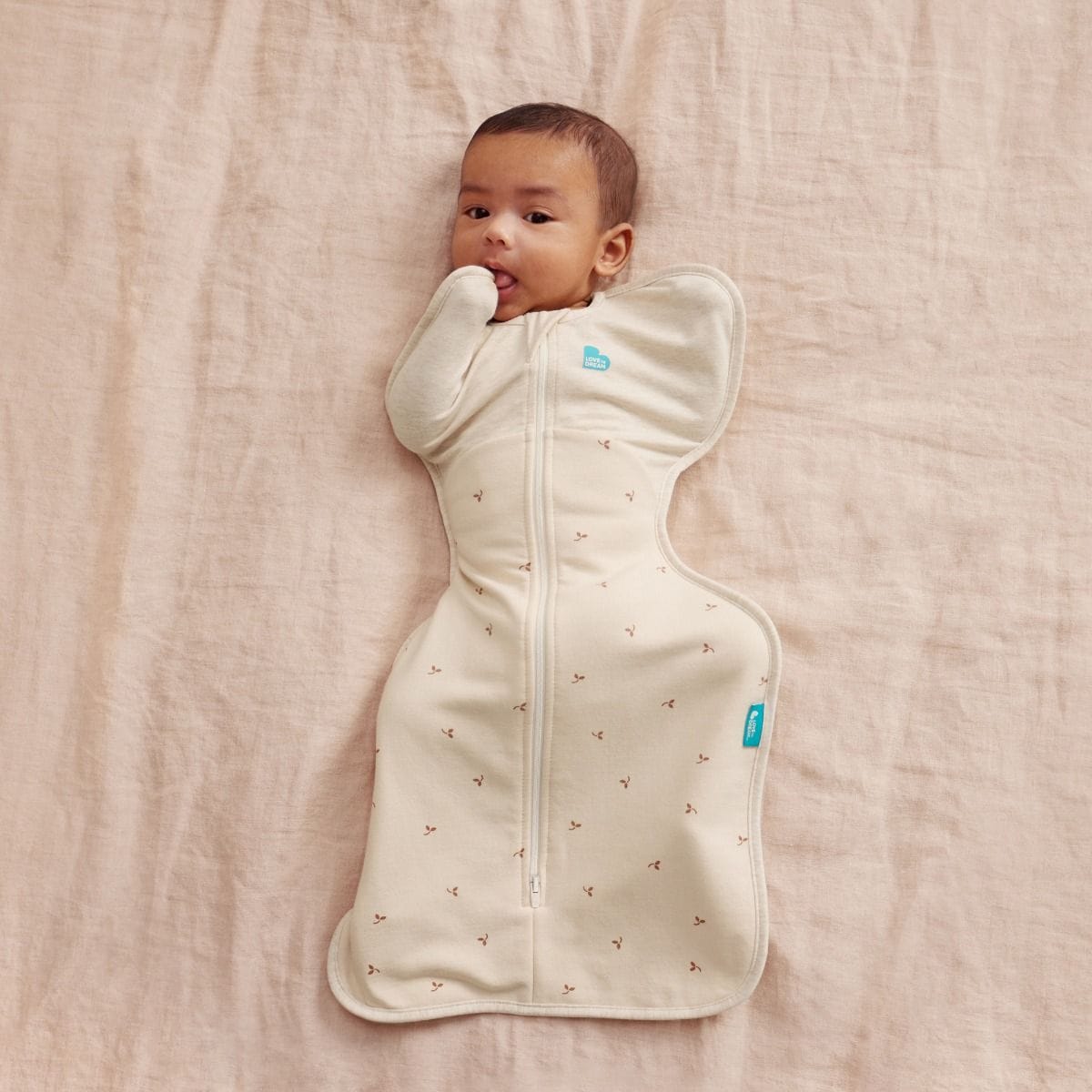Love To Dream Unisex Sleepware Swaddle Up All Seasons 1.5 Tog - Oat Twigs