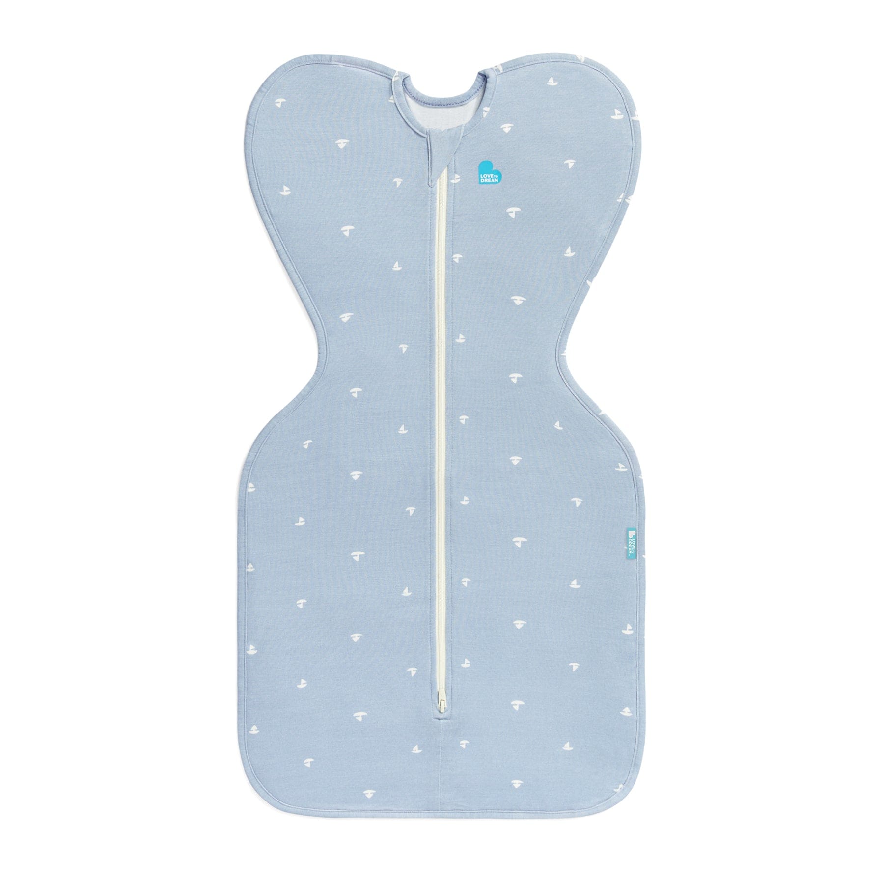 Love To Dream Unisex Sleepware Swaddle Up Bamboo 1.0 Tog - Mist Boats