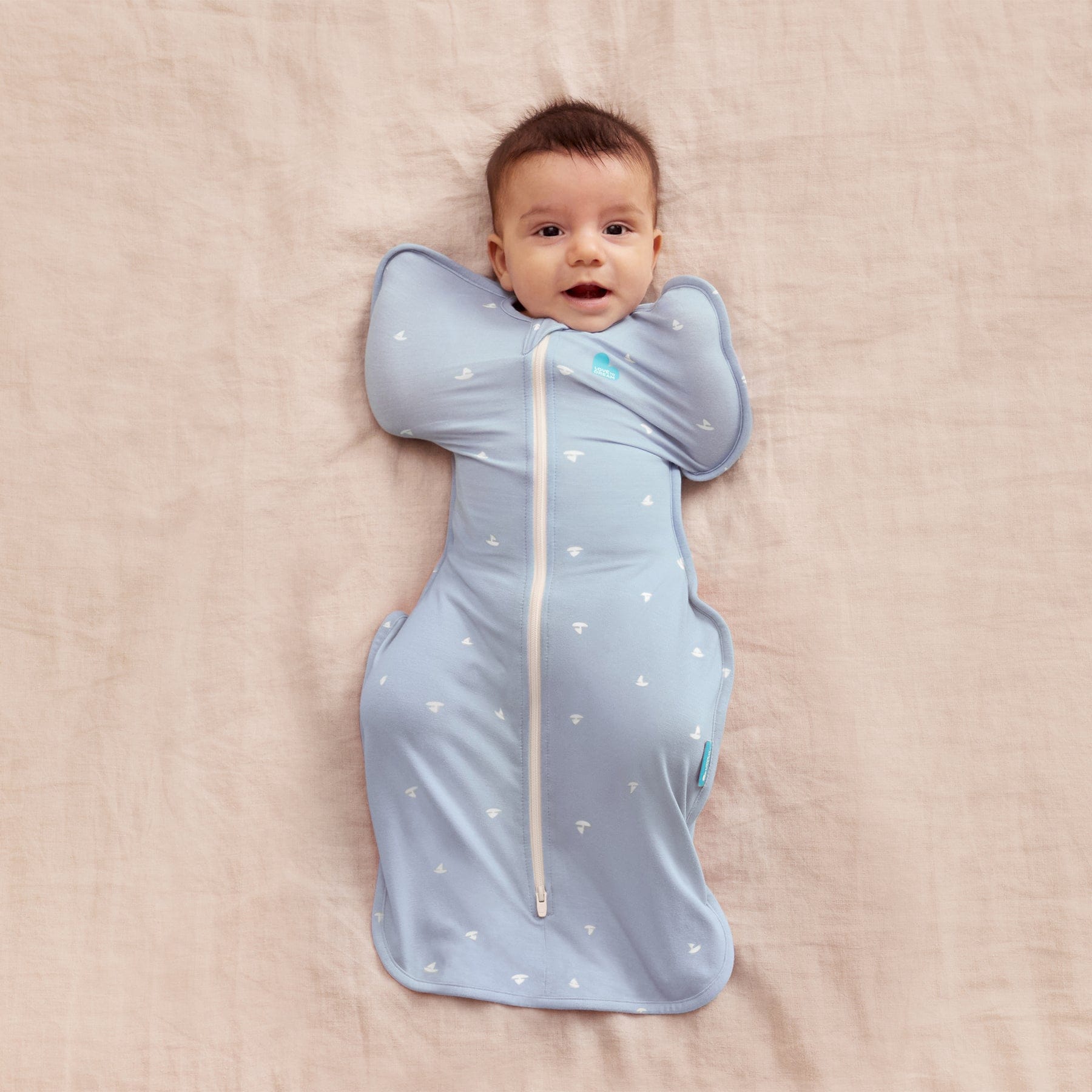 Love To Dream Unisex Sleepware Swaddle Up Bamboo 1.0 Tog - Mist Boats