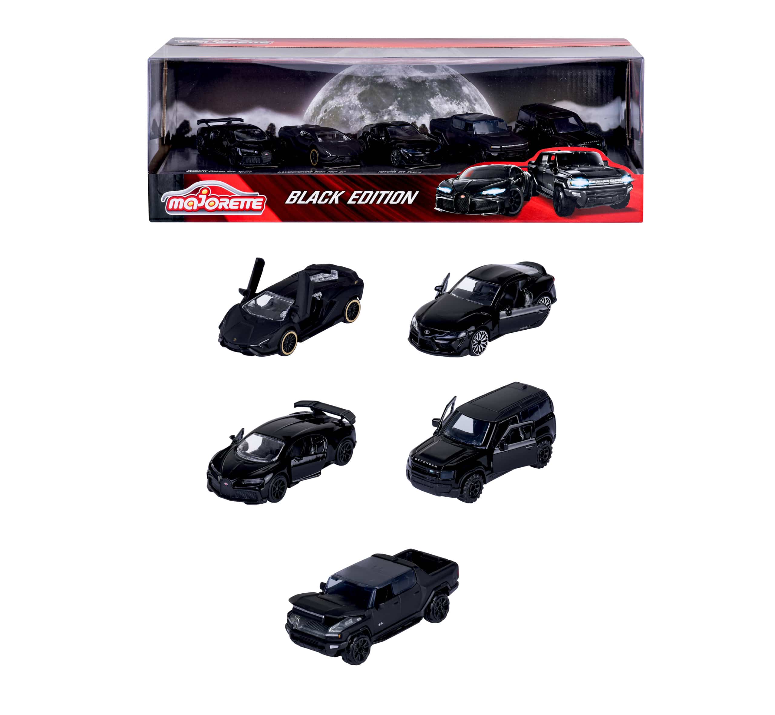 Majorette Toys Black Edition 5 Piece Gift Pack