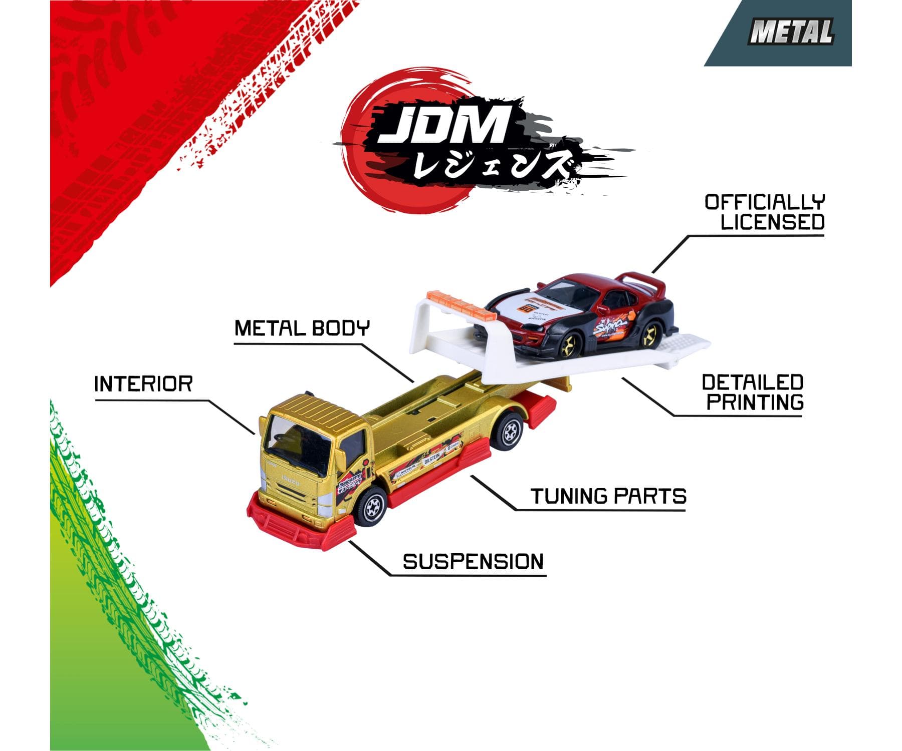 Majorette Toys JDM Legends Tuning Transporter