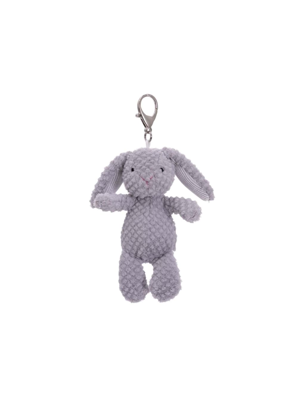 Mary Meyer Toys Soft Grey Nubby Bunny Bag Charm