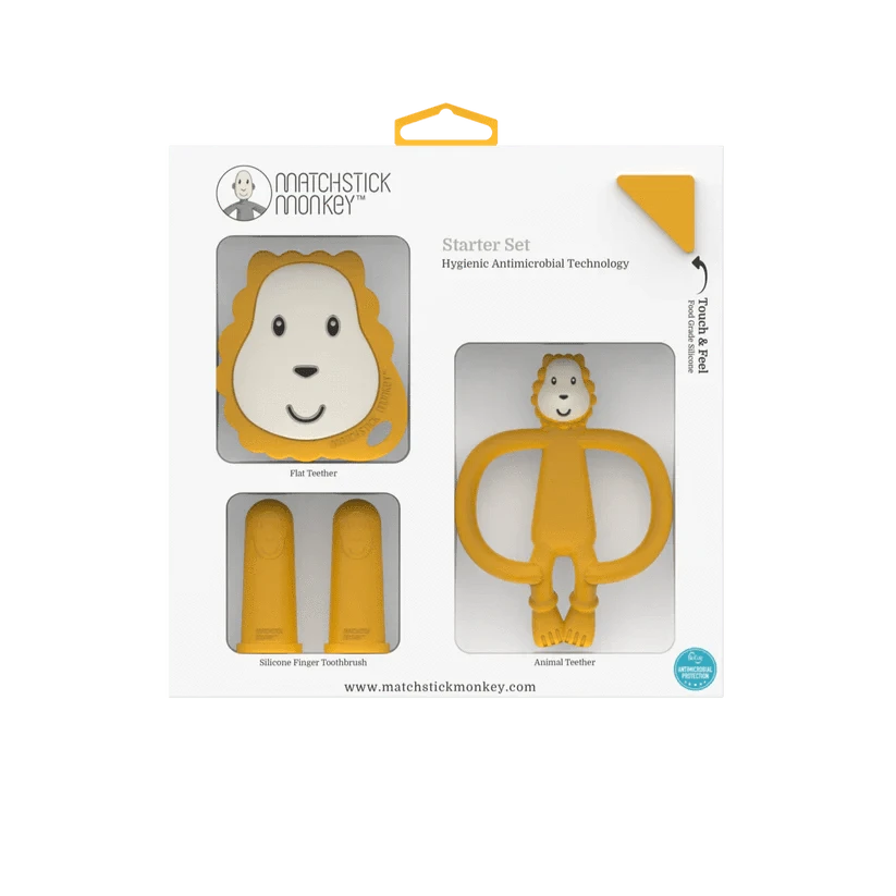 Matchstick Monkey Baby Care Ludo Lion Teether Starter Set