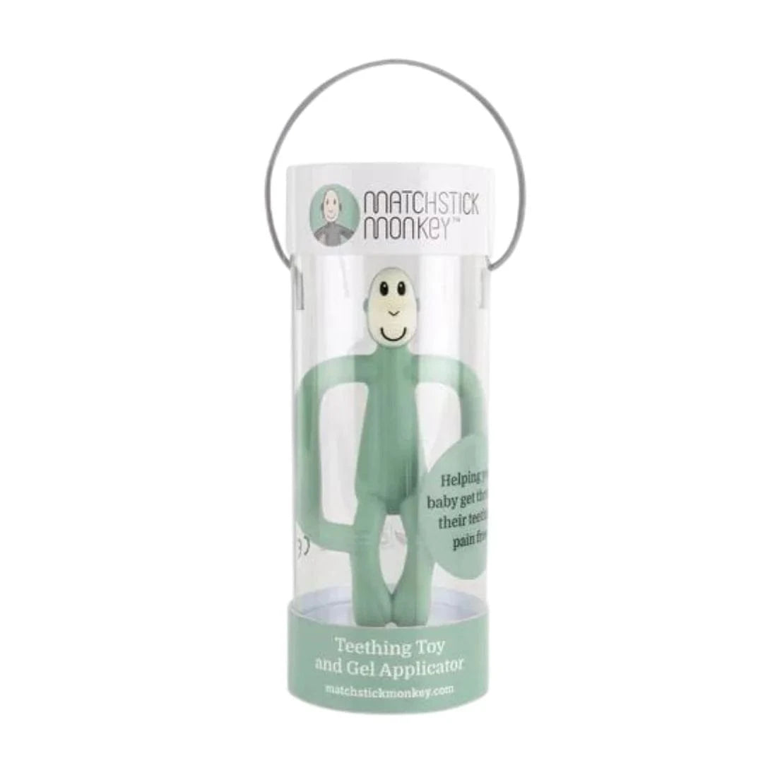 Matchstick Monkey Baby Care Teething Toy and Gel Applicator - Mint Green