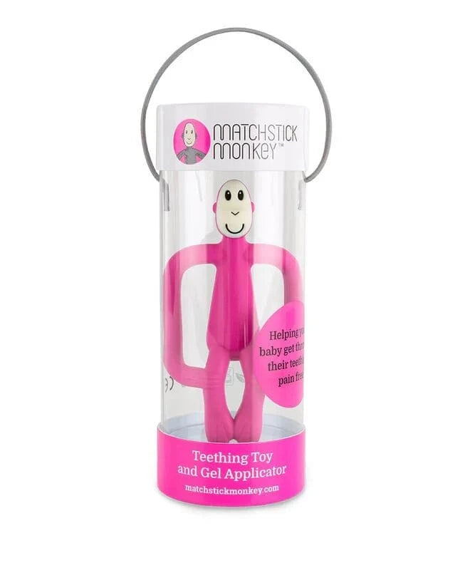 Matchstick Monkey Baby Care Teething Toy and Gel Applicator - Pink