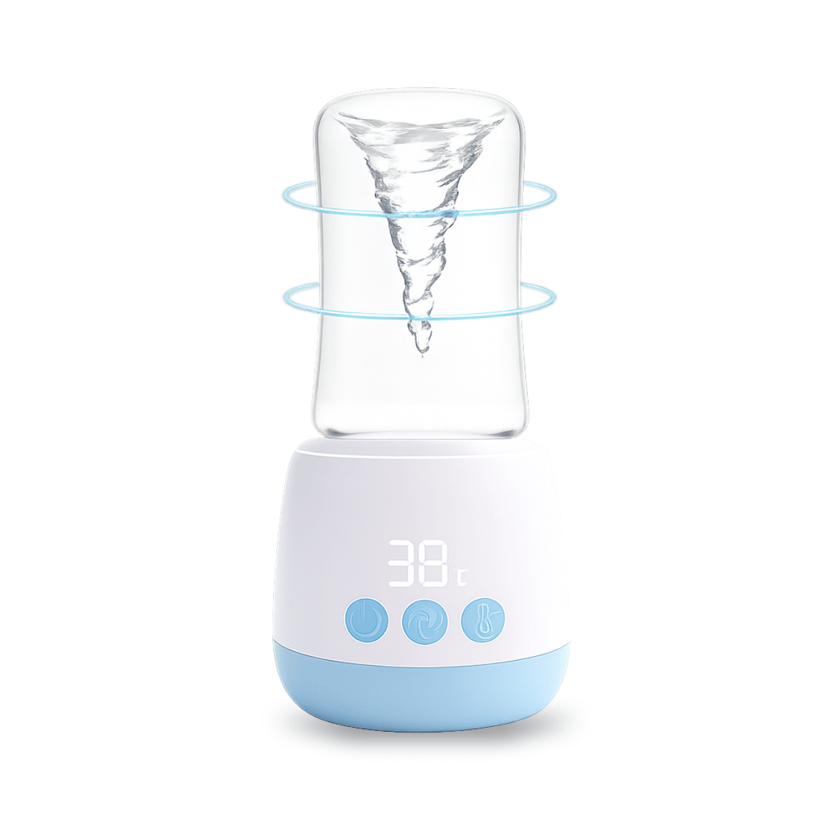 Med-E-Scan L'il ThermoBlend Bottle Warmer and Stirrer, feeding accessory for warming and mixing baby bottles.