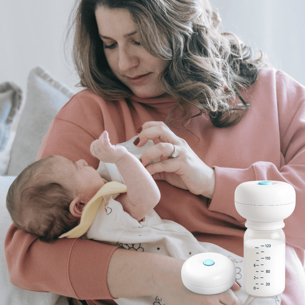 Med-E-Scan L'il AirAway Milk Air Remover for Gas Relief, baby care device for relieving infant gas discomfort.