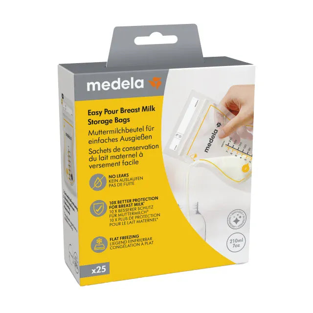 Medela Accessory Feeding Easy Pour Breast Milk Storage Bags 25pk