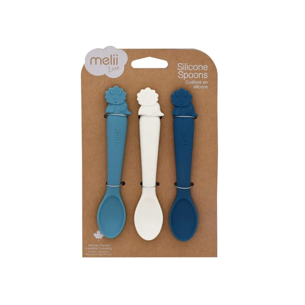 Melii Accessory Feeding 3 Piece Silicone Spoons