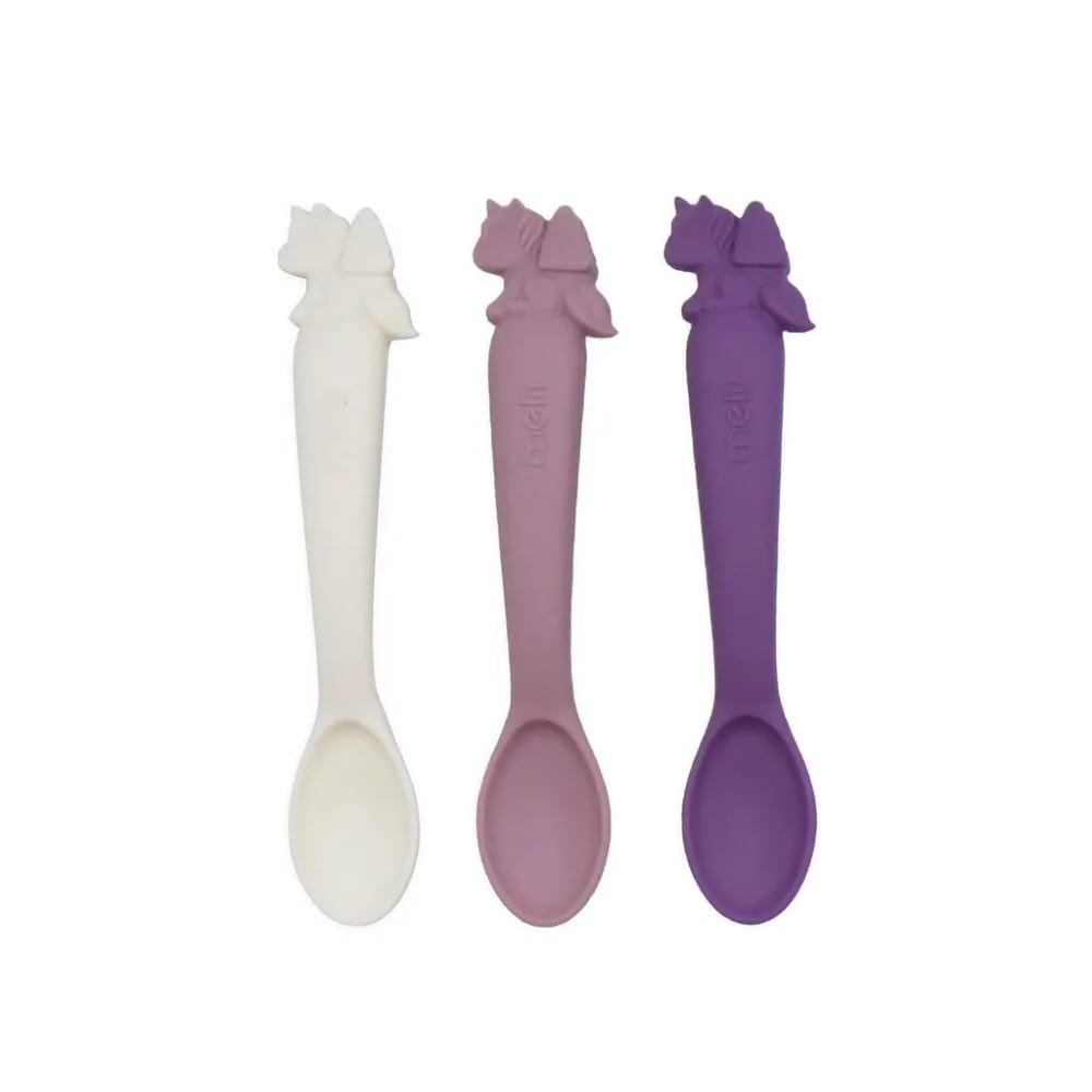 Melii Accessory Feeding 3 Piece Silicone Spoons