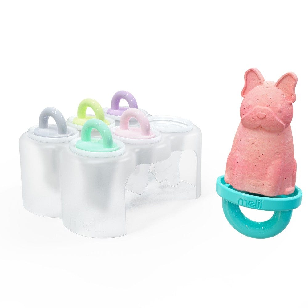 Melii Accessory Feeding Melii 6 Piece Animal Ice Pops with Tray