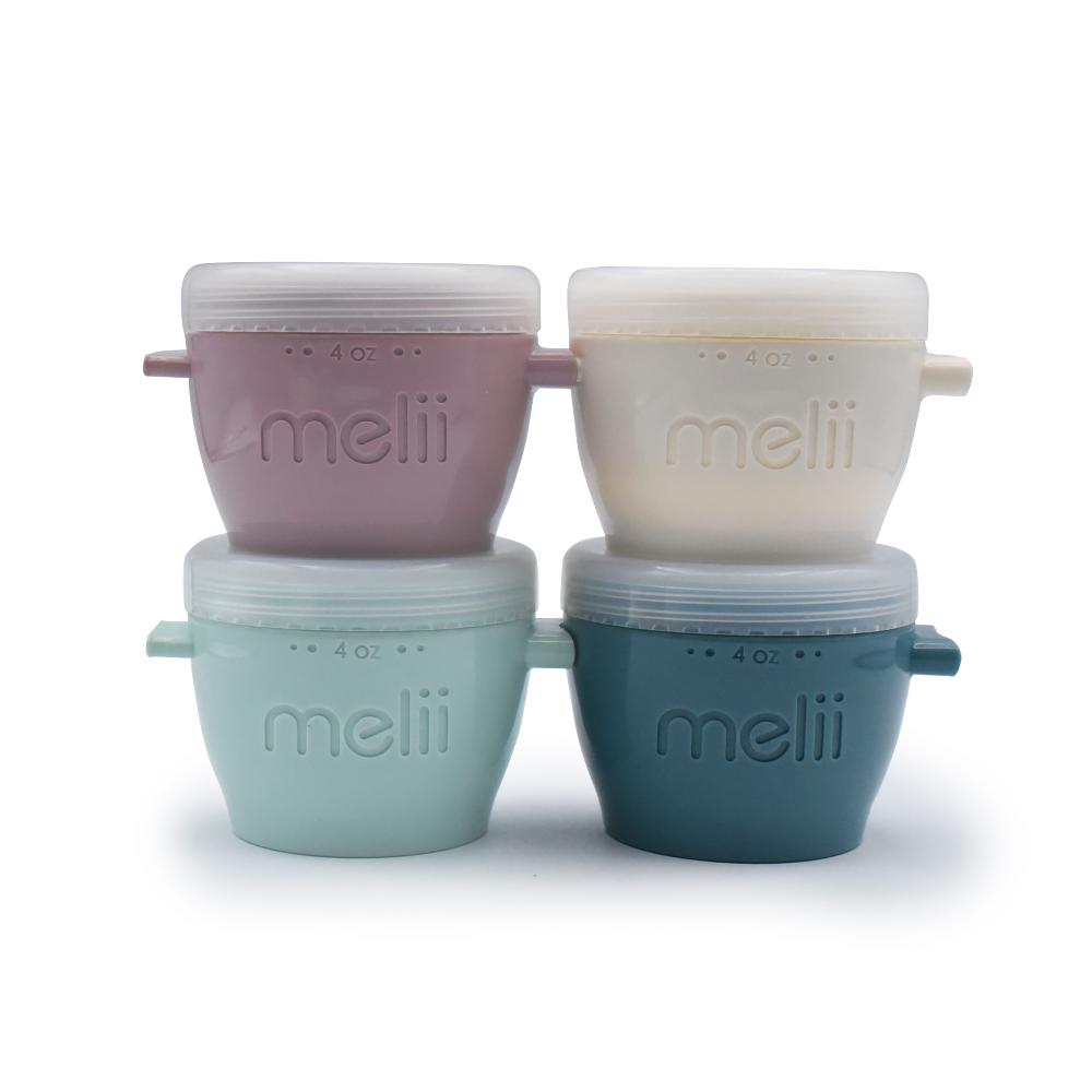 Melii Accessory Feeding Melii Snap & Go Pods 4 Pack - 4 oz - Luxe Multi