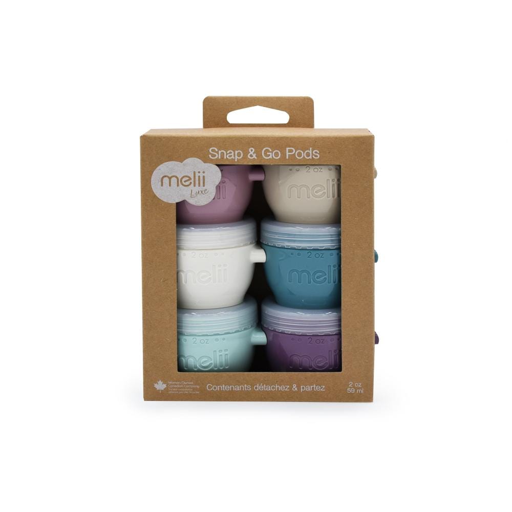 Melii Accessory Feeding Melii Snap & Go Pods 6 Pack - 2 oz - Luxe Multi