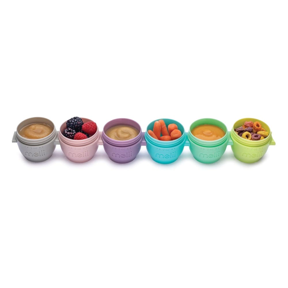 Melii Accessory Feeding Melii Snap & Go Pods 6 Pack - Multicolour