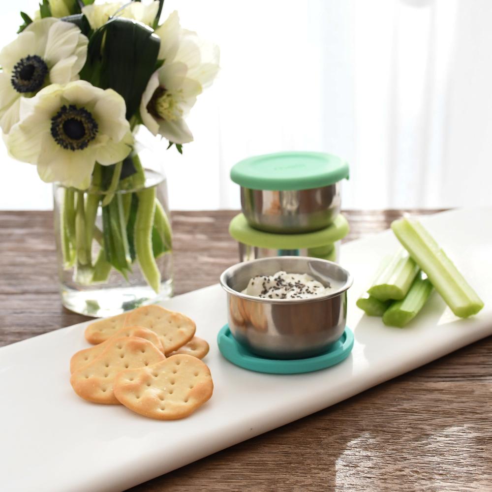 Melii Accessory Feeding Mini Silicone & Stainless Steel Containers 3pc