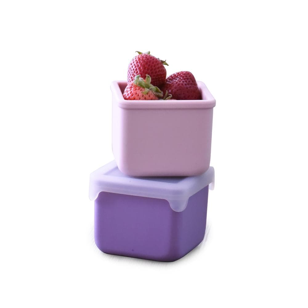 Melii Accessory Feeding Pink+Purple Melii Silicone Snack Container 2 Pack