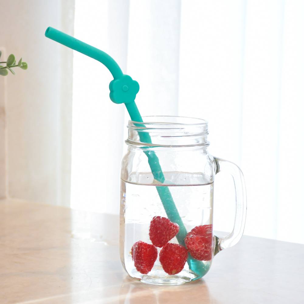 Melii Accessory Feeding Silicone Straws 6pk - Flowers