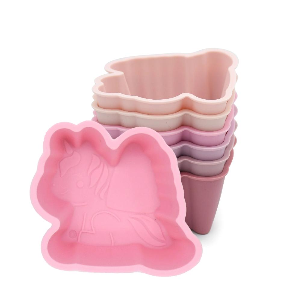 Melii Accessory Feeding Unicorn Silicone Food Cups 6pk
