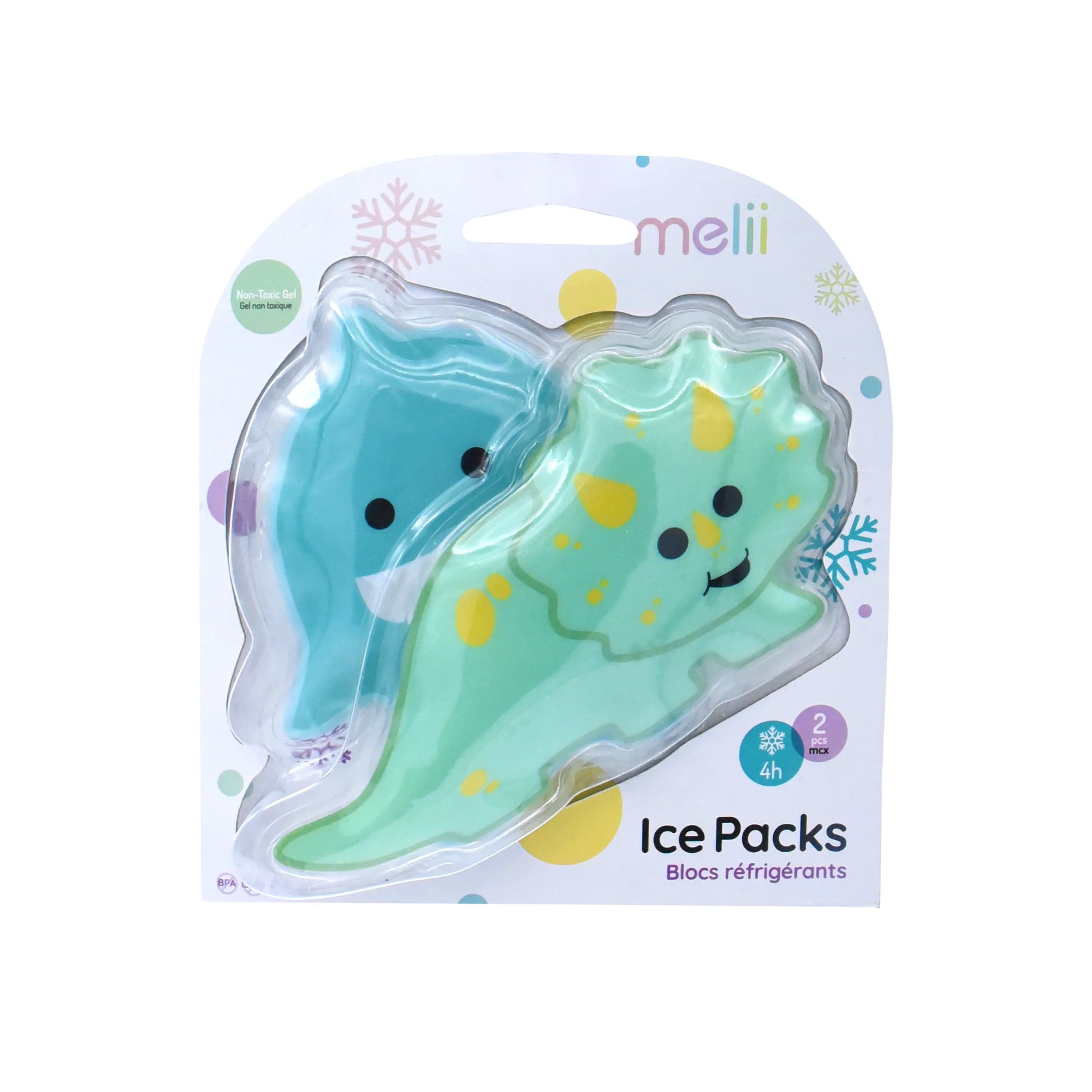 Melii Children Accessories Dino + Shark Melii Gel Ice Packs