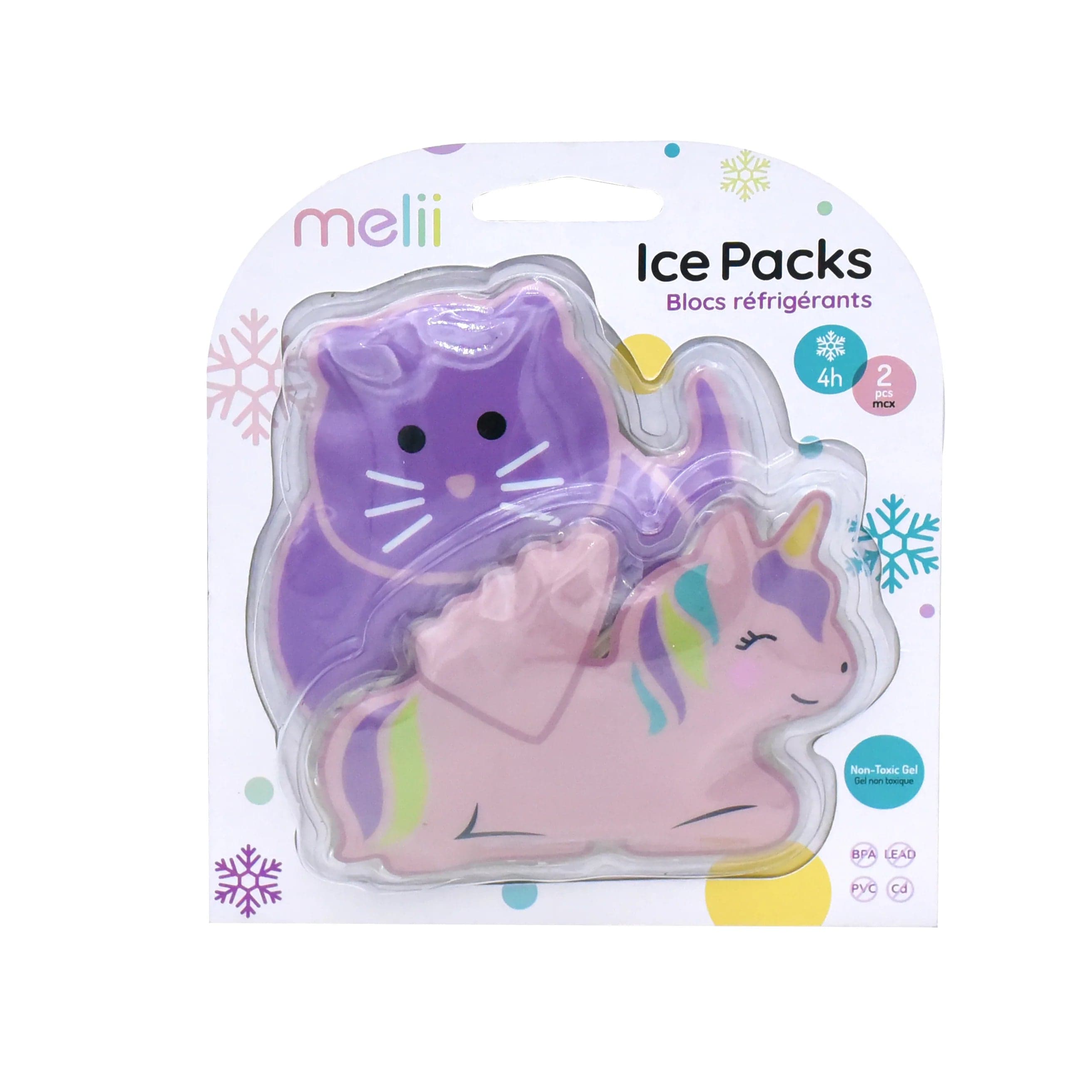 Melii Children Accessories Unicorn + Cat Melii Gel Ice Packs