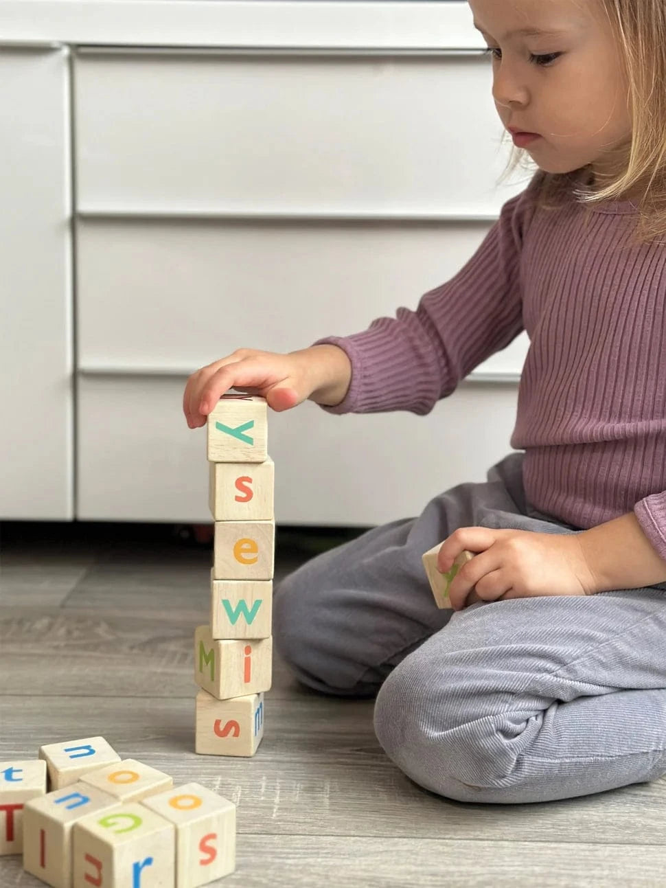 Mentari Toys Alphabet Spelling Blocks