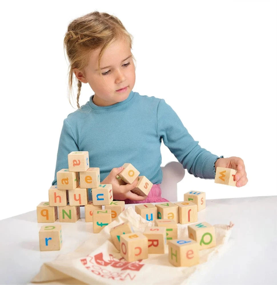 Mentari Toys Alphabet Spelling Blocks