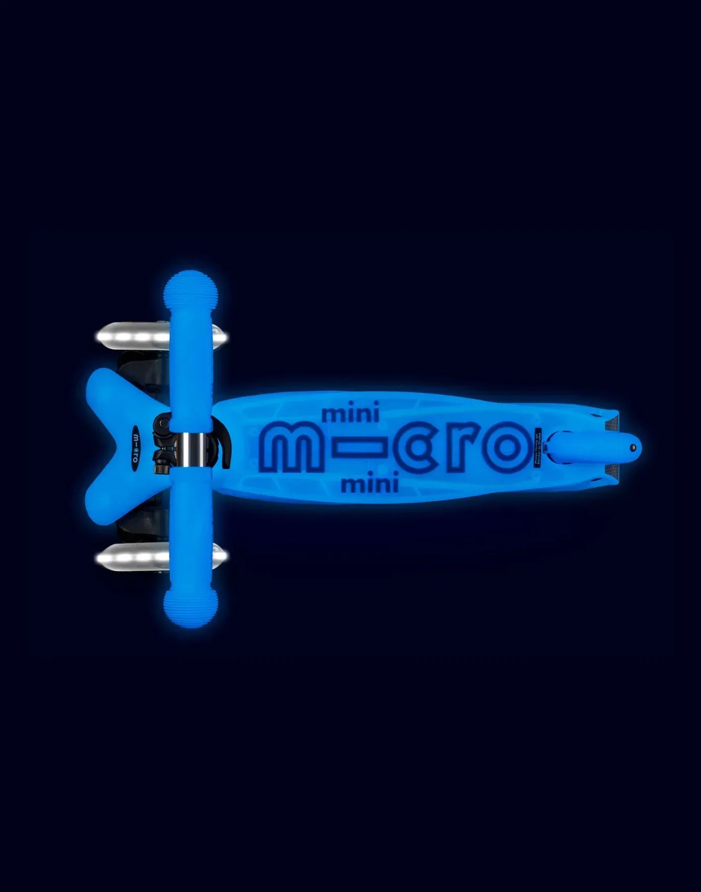 Micro Toys Arctic Blue Micro Mini Deluxe Glow LED 3 Wheel Scooter