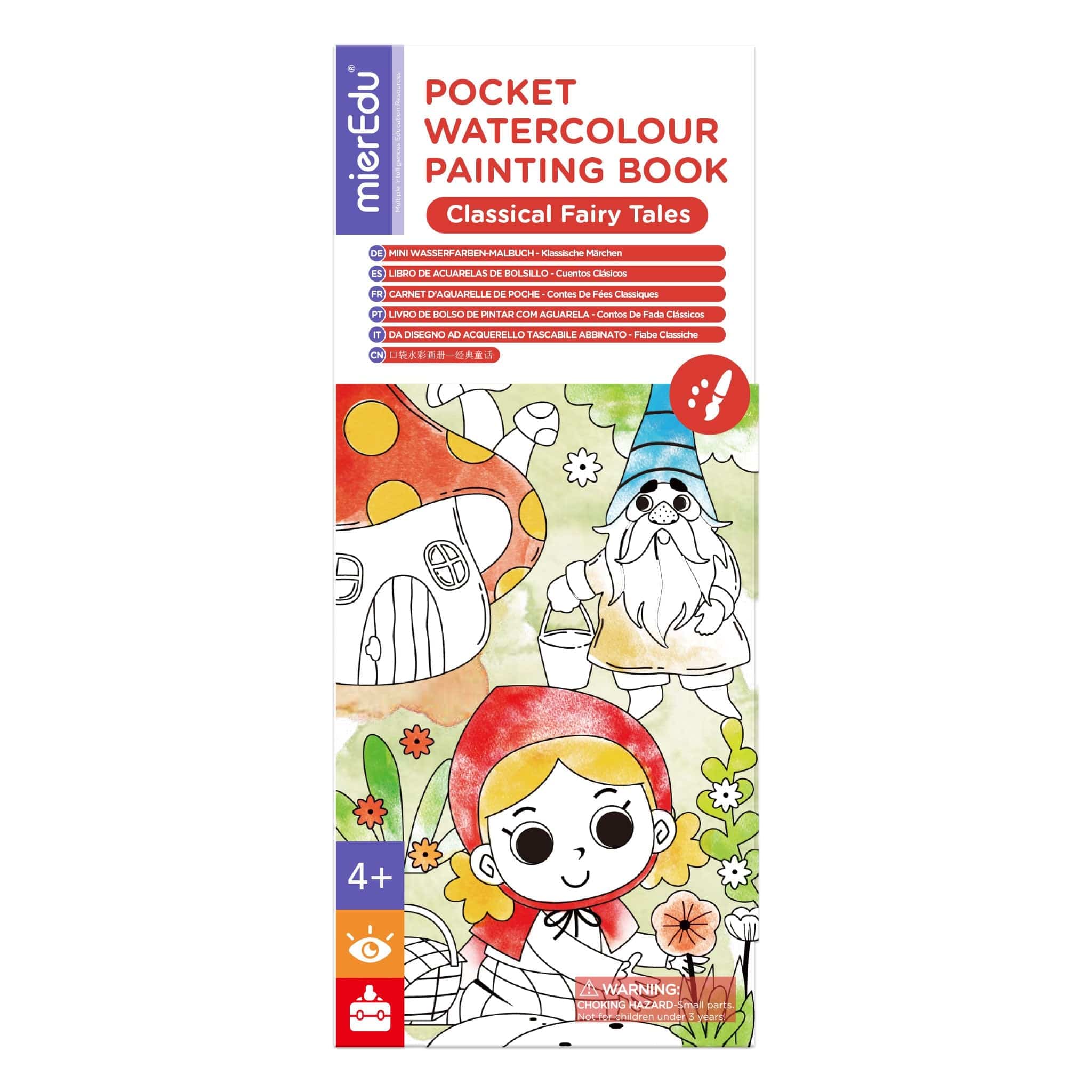 Mieredu Toys Pocket Water Colour Painting Book - Classical Fairy Tales