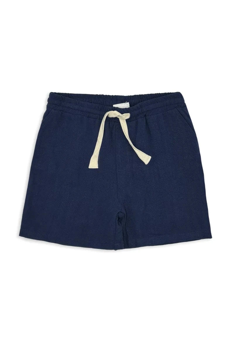 Milky Boys Bottoms 3-6M Linen Short