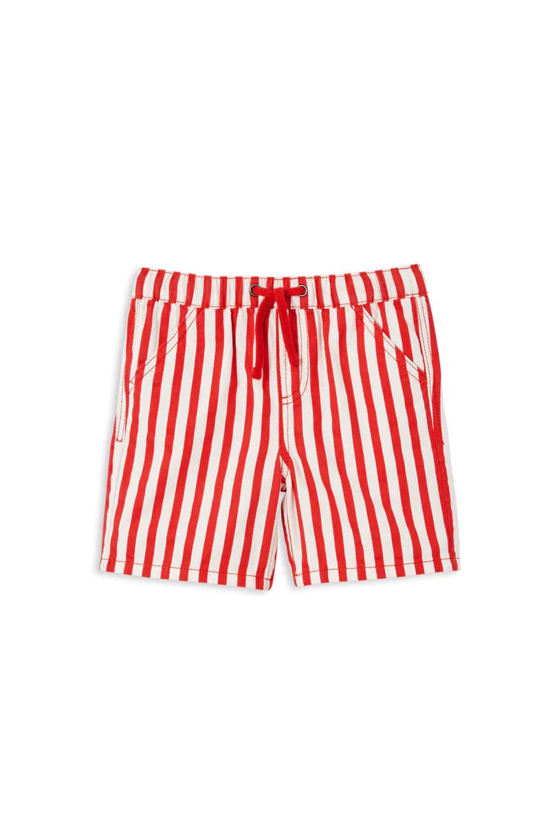 Milky Boys Bottoms Red Stripe Short