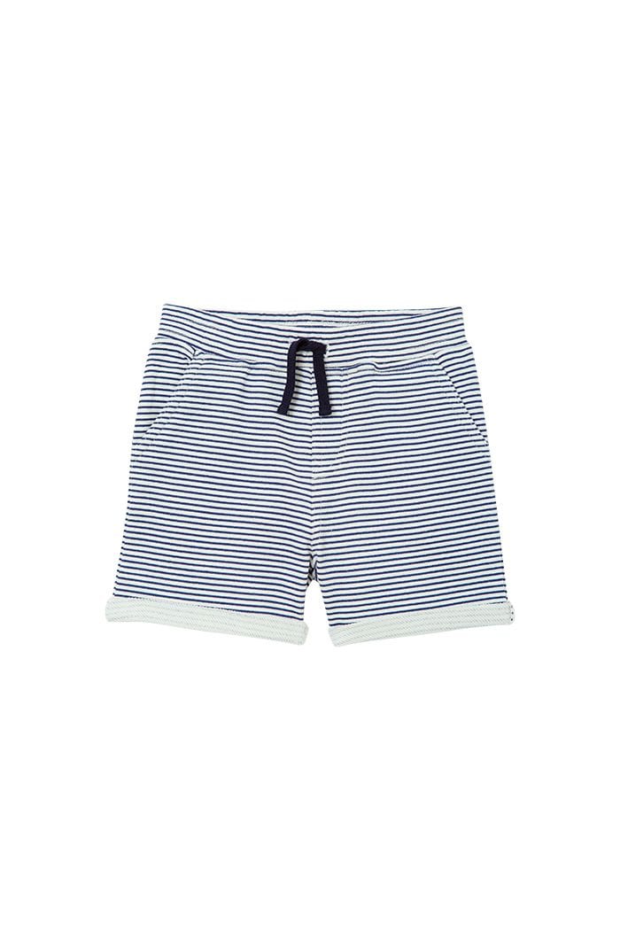 Milky Boys Bottoms Stripe Fleece Short
