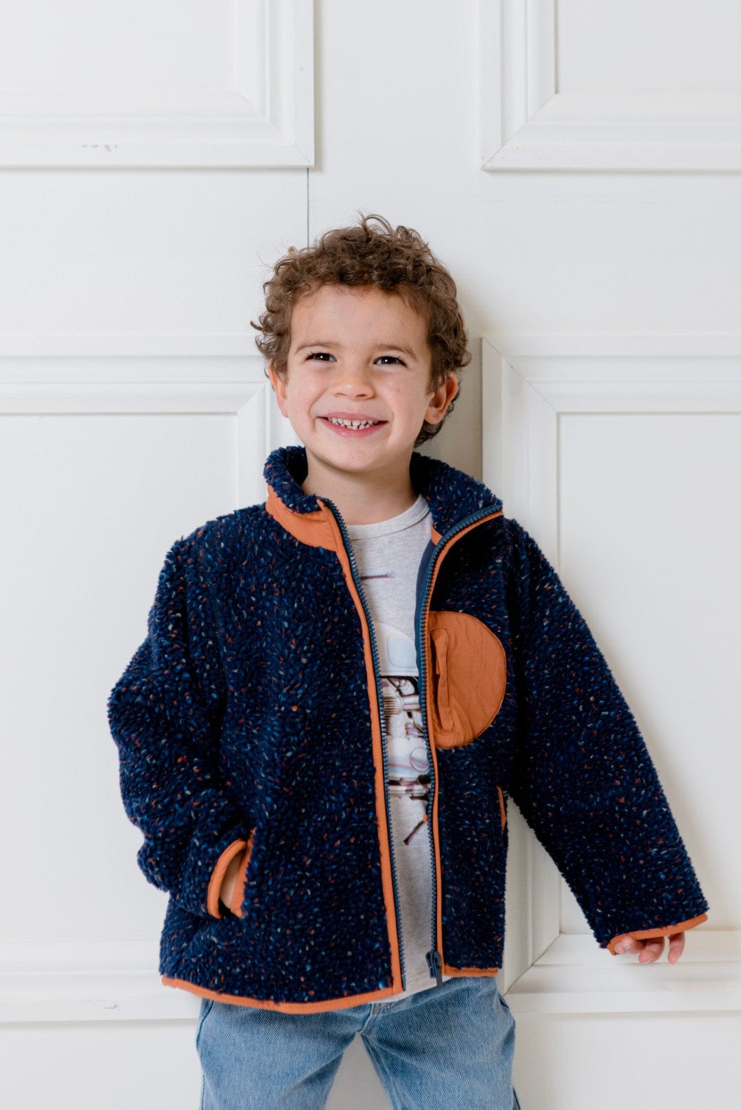 Milky Boys Jacket Fleck Sherpa Jacket