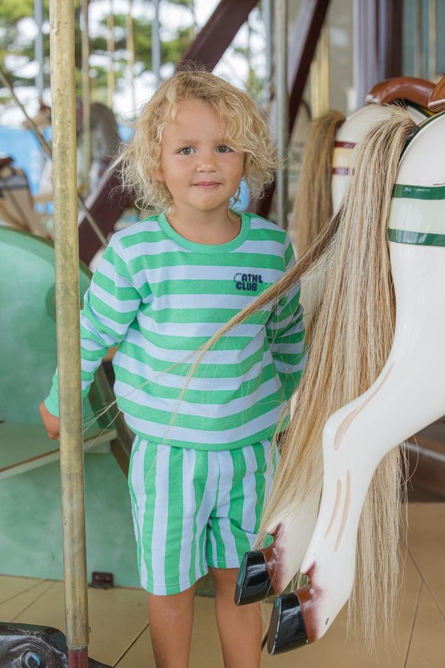 Milky Boys Jumper 2Y Athl Stripe Fleece Sweat