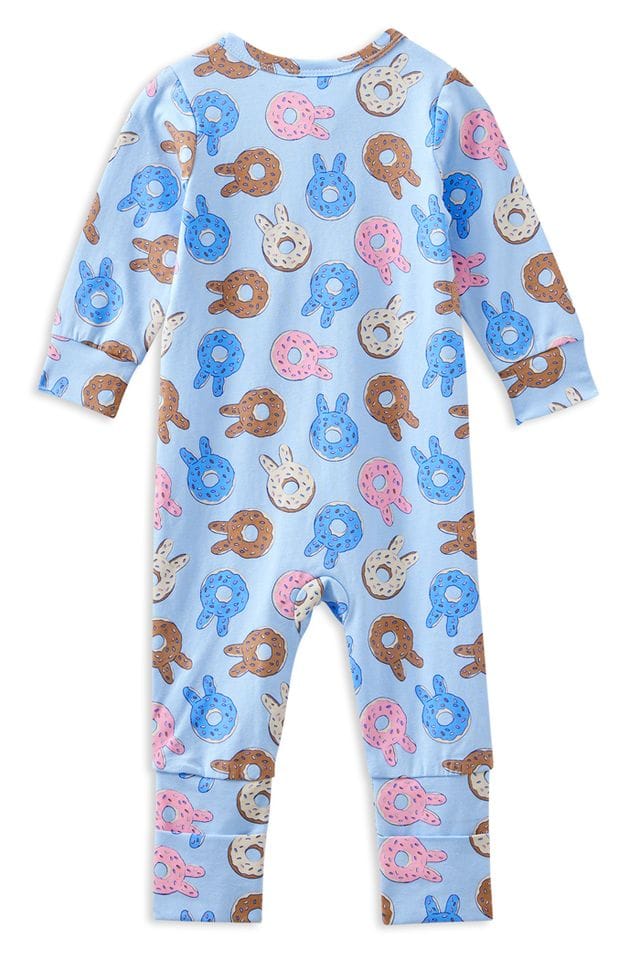 Milky Boys Onesie Donut Bunny Zip Romper