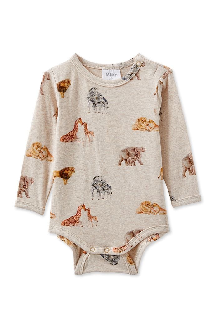 Milky Boys Onesie Wildlife Bubbysuit