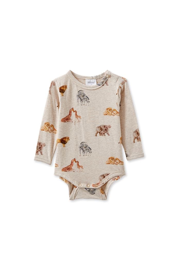 Milky Boys Onesie Wildlife Bubbysuit