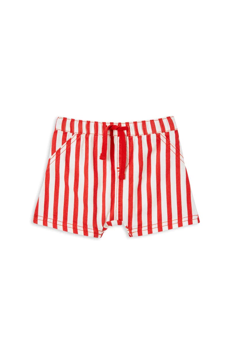 Milky Boys Pants Red Stripe Baby Short