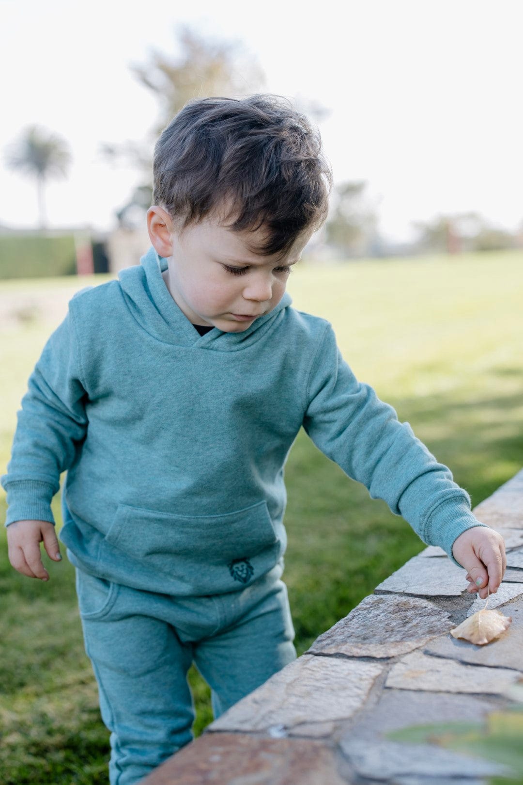 Milky Boys Pants Sage Green Fleece Track Pants