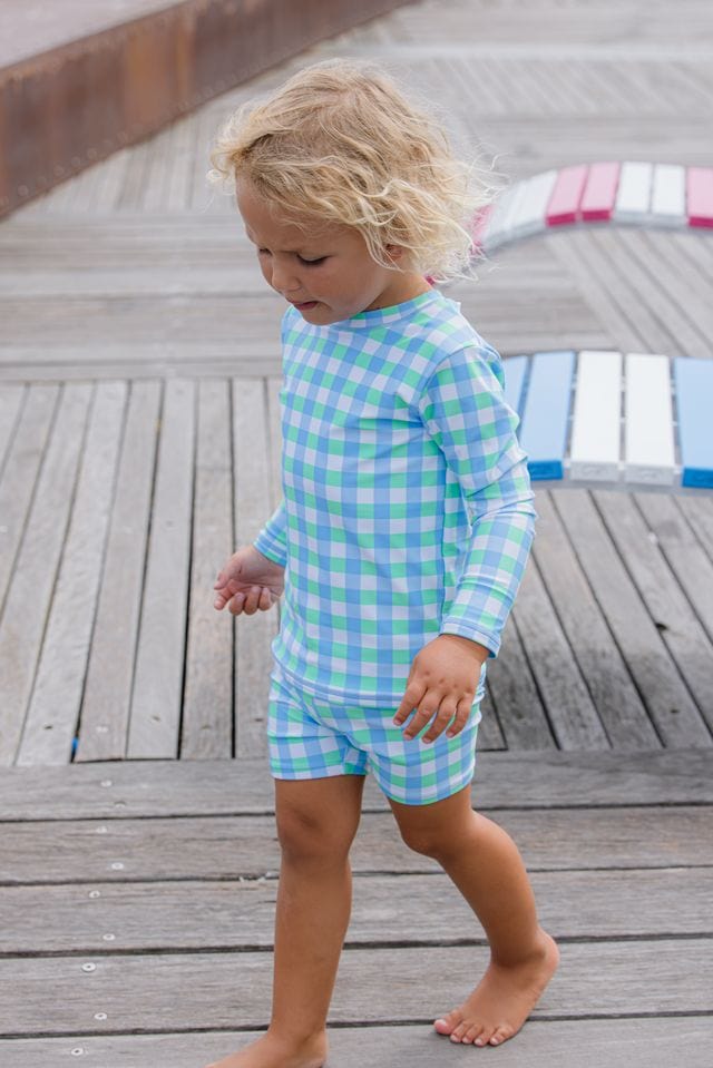 Milky Boys Swimwear 2Y Check Rash Vest